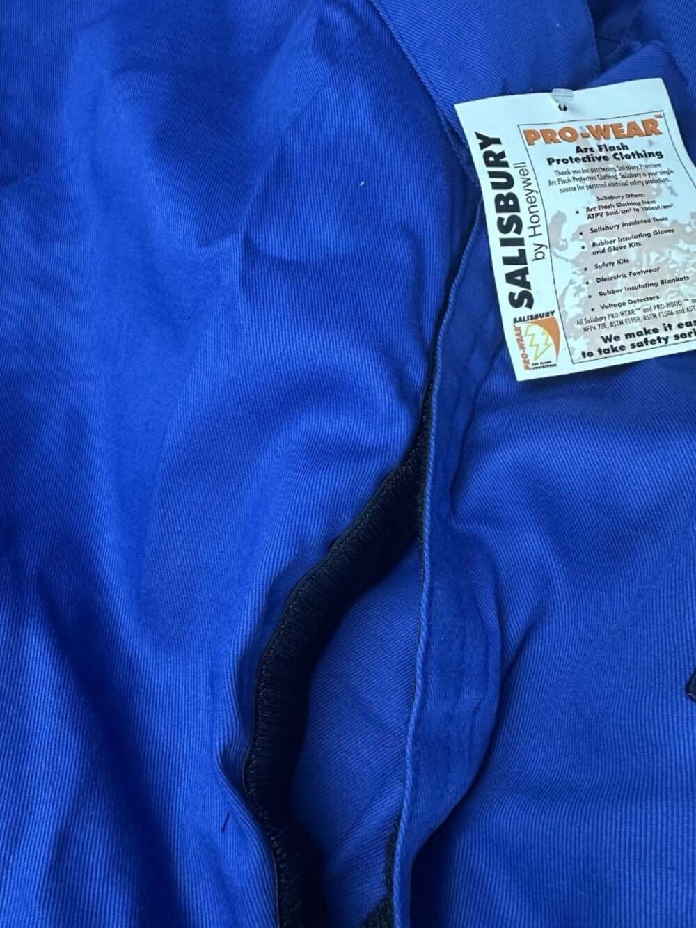 Salisbury Honeywell Arc Flash Coverall 2XL 8 Cal/cm2 HRC 2 Blue ACCA 8 BL NWT - Picture 10 of 13